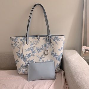 Ralph Lauren floral tote like new